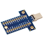 USB Type C Male Plug Breakout Board with mounting holes