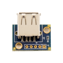 USB Type A Female Breakout Board with mounting holes