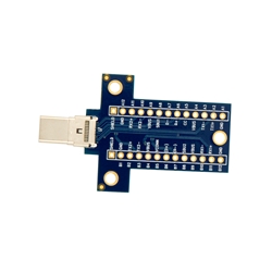 USB Type C Male Plug Breakout Board with mounting holes
