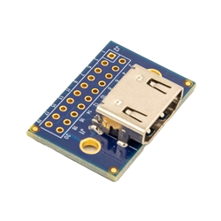 HDMI 2.1 Type A Female Breakout Board with mounting holes