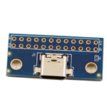 USB Type C Female Breakout Board with mounting holes